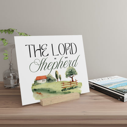 The Lord is my Shepherd Board with Stand