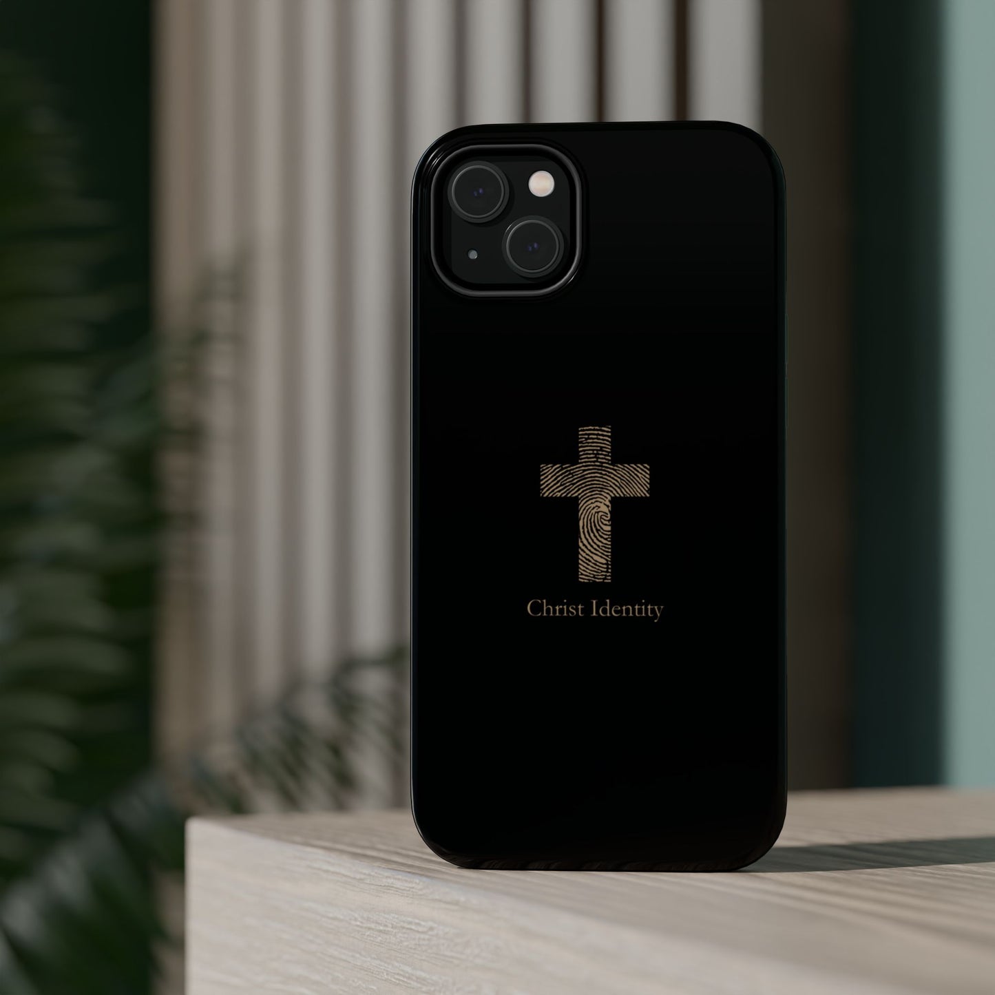 Minimalistic Christ identity durable phone case