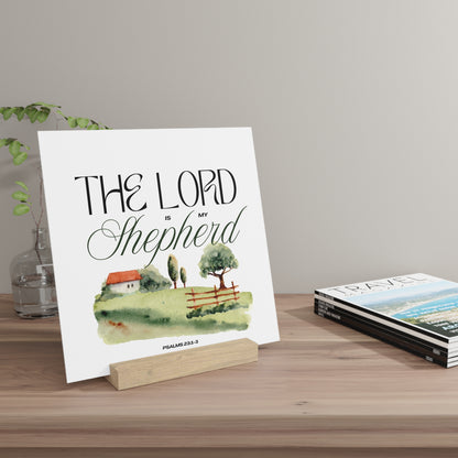 The Lord is my Shepherd Board with Stand