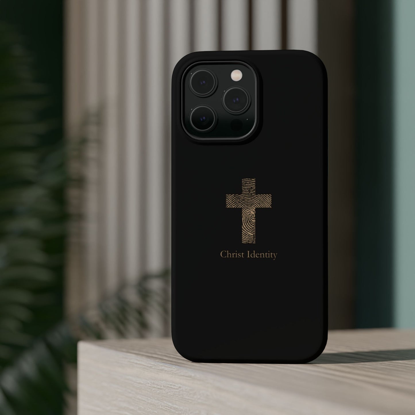 Minimalistic Christ identity durable phone case