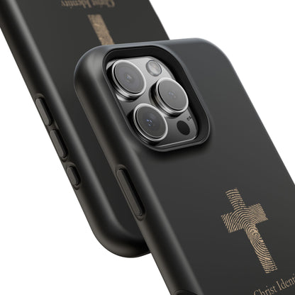 Minimalistic Christ identity durable phone case