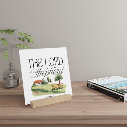 The Lord is my Shepherd Board with Stand