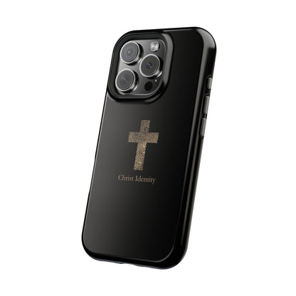 Minimalistic Christ identity durable phone case