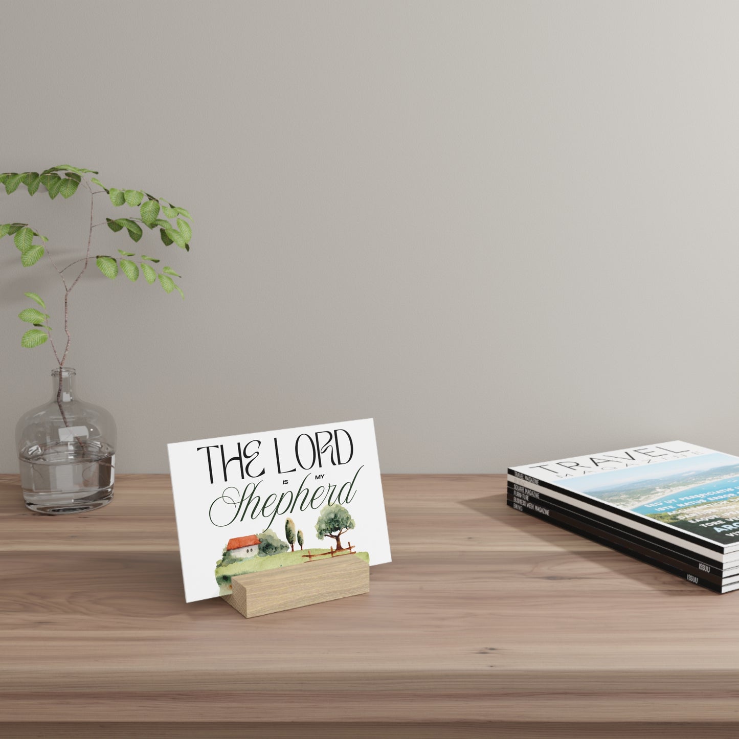 The Lord is my Shepherd Board with Stand