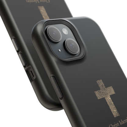 Minimalistic Christ identity durable phone case