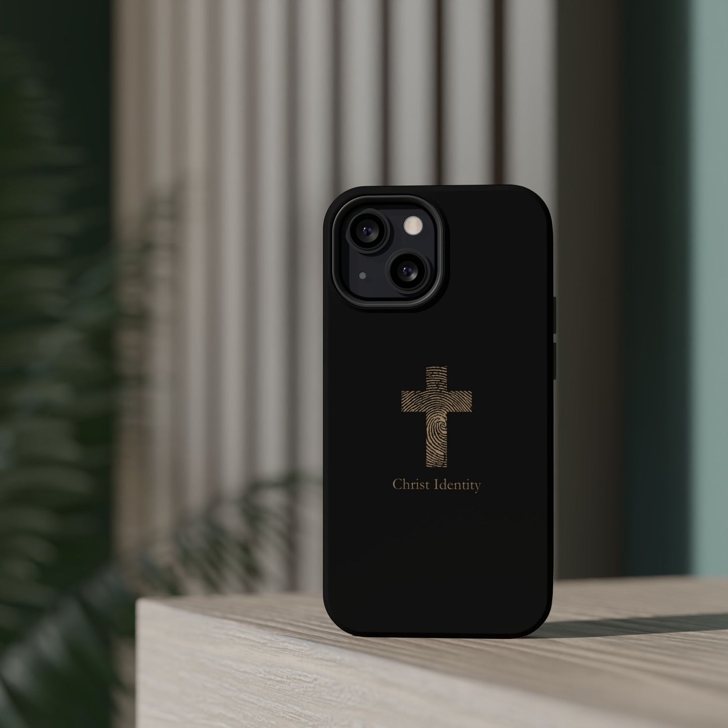 Minimalistic Christ identity durable phone case