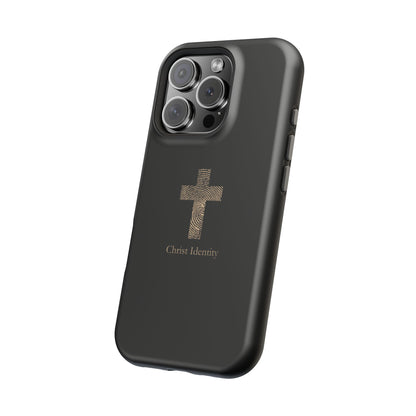 Minimalistic Christ identity durable phone case