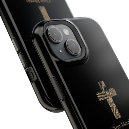 Minimalistic Christ identity durable phone case