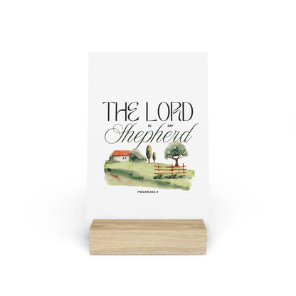 The Lord is my Shepherd Board with Stand