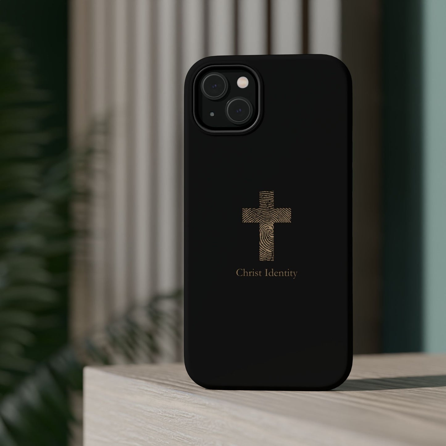 Minimalistic Christ identity durable phone case