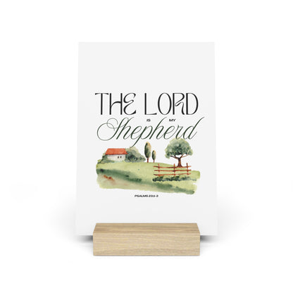 The Lord is my Shepherd Board with Stand