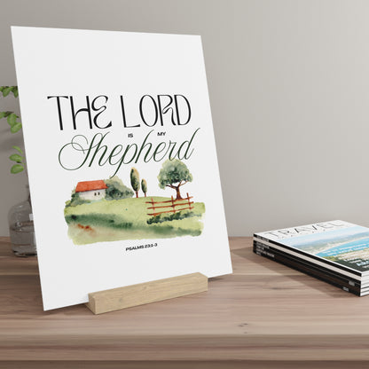 The Lord is my Shepherd Board with Stand