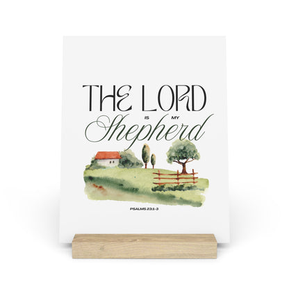 The Lord is my Shepherd Board with Stand