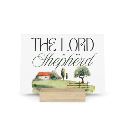 The Lord is my Shepherd Board with Stand