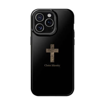 Minimalistic Christ identity durable phone case