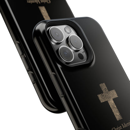 Minimalistic Christ identity durable phone case