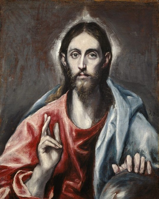 Christ Blessing by El Greco