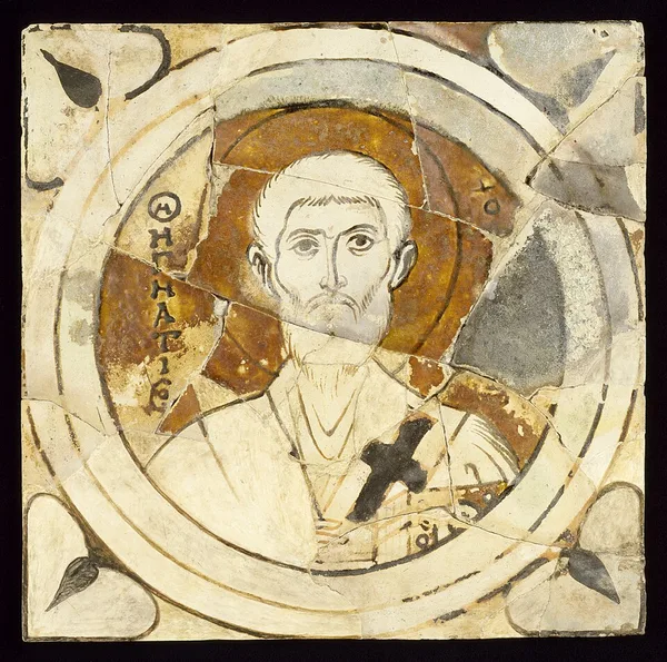 Saint Ignatius of Antioch, Byzantine icon tile, Walters Art Museum